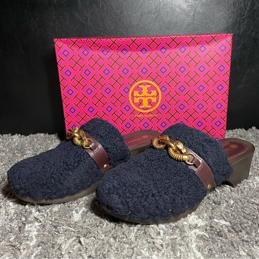 NIB Tory Burch Jessa Shearling Clog NWT - image 3